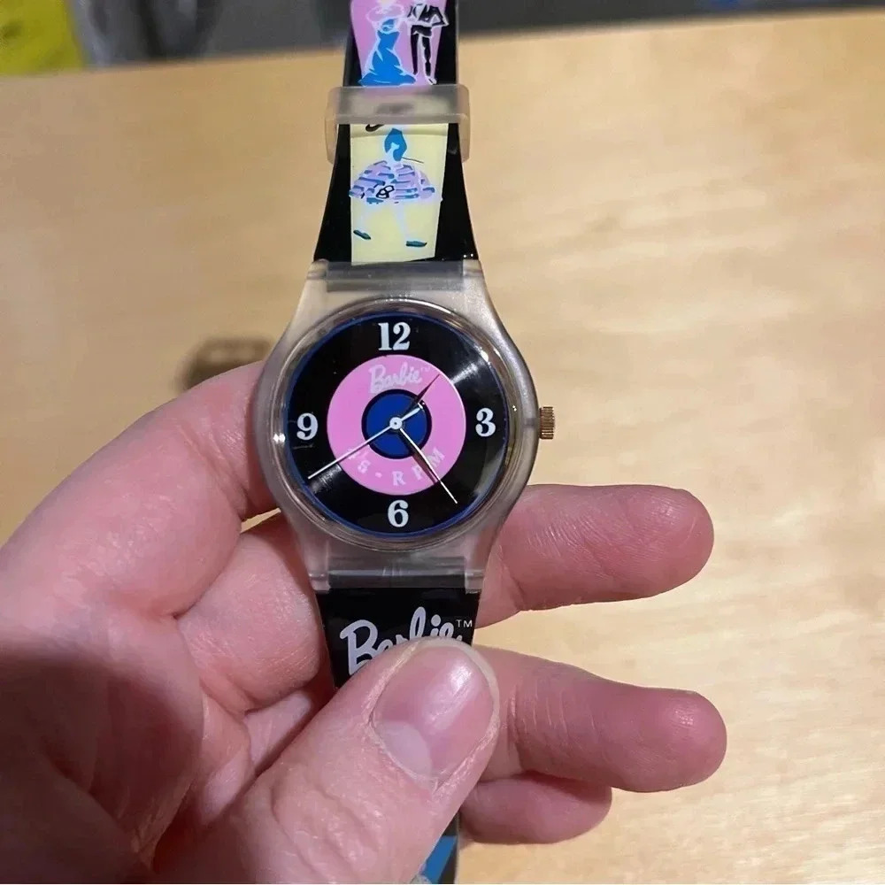 Vintage 90’s Barbie Watch 1996 Record Fashion Plastic Ken - Picture 5 of 10